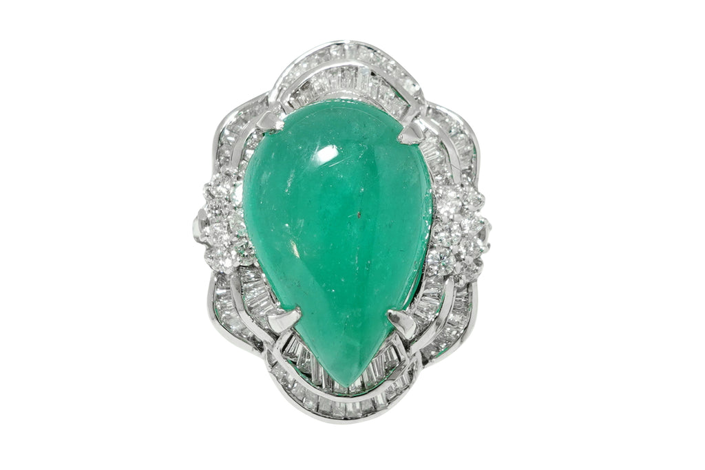 Emerald Pt900エメラルド ダイヤモンドリング (NO.49010) – JEX宝石