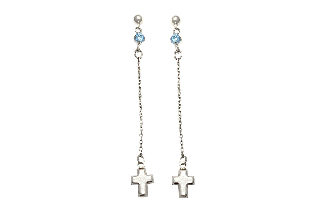 大人気！まとめ一覧 Blue Topaz K14WGブルートパーズピアス (NO.49426) – JEX宝石 アクセサリー