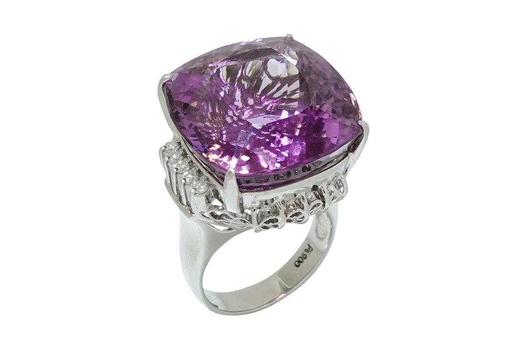 な*な様 タイムセール！　pt900 アメジスト ダイヤリング Amethyst Pt900アメシスト ダイヤモンドリング (NO.49539) – JEX宝石