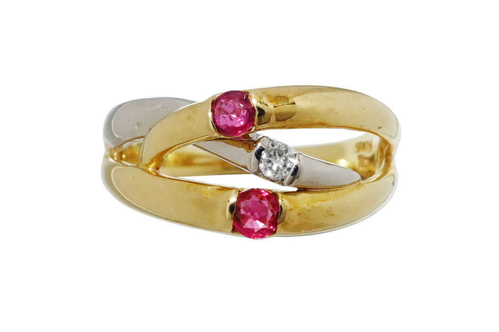 Ruby K18/Pt900ルビー ダイヤモンドリング (NO.49597) – JEX宝石