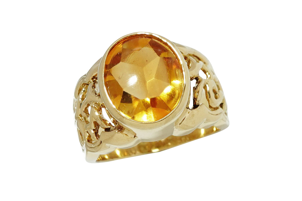 Citrine K18シトリンリング (NO.49635) – JEX宝石ギャラリーオンライン