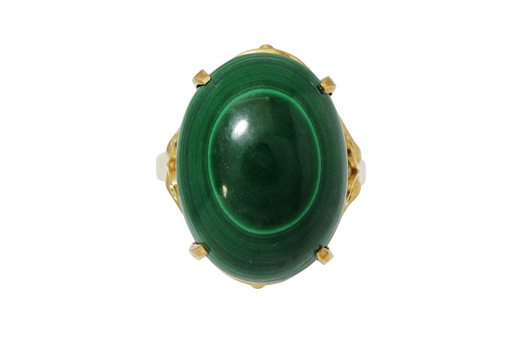 Malachite K18マラカイトリング (NO.49642) – JEX宝石ギャラリー