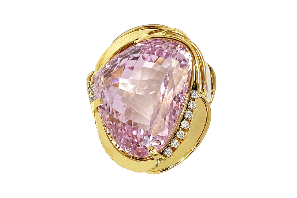 PT900クンツァイト・ダイヤモンドリング　Size16 Kunzite Pt900クンツァイト ダイヤモンドリング (NO.304818) – JEX宝石