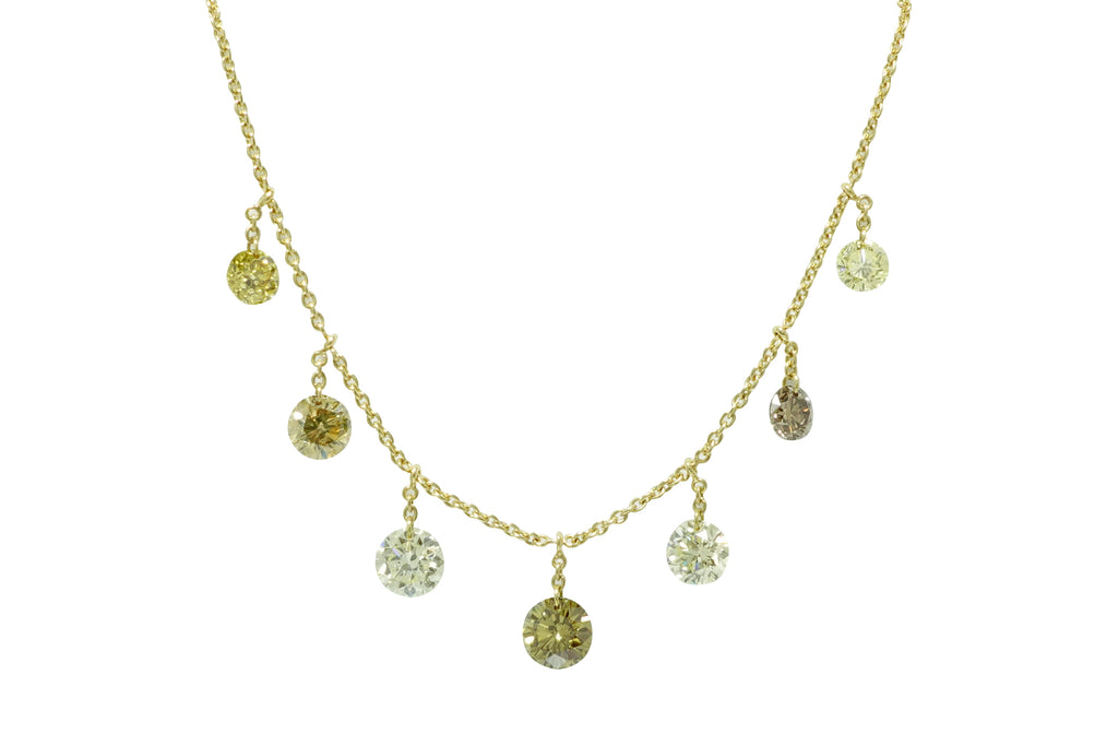 Greenish Yellow Diamond K18グリーニッシュイエロー/ブラウン