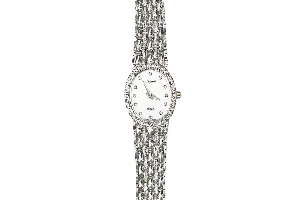HEIWADO【平和堂貿易】 K18WGダイヤモンド腕時計(クオーツ) (NO.61842 