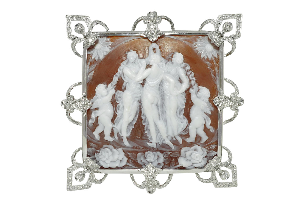 Pasquale Ottaviano 【パスクワ―レ オッタビアーノ】K18WGシェルカメオ