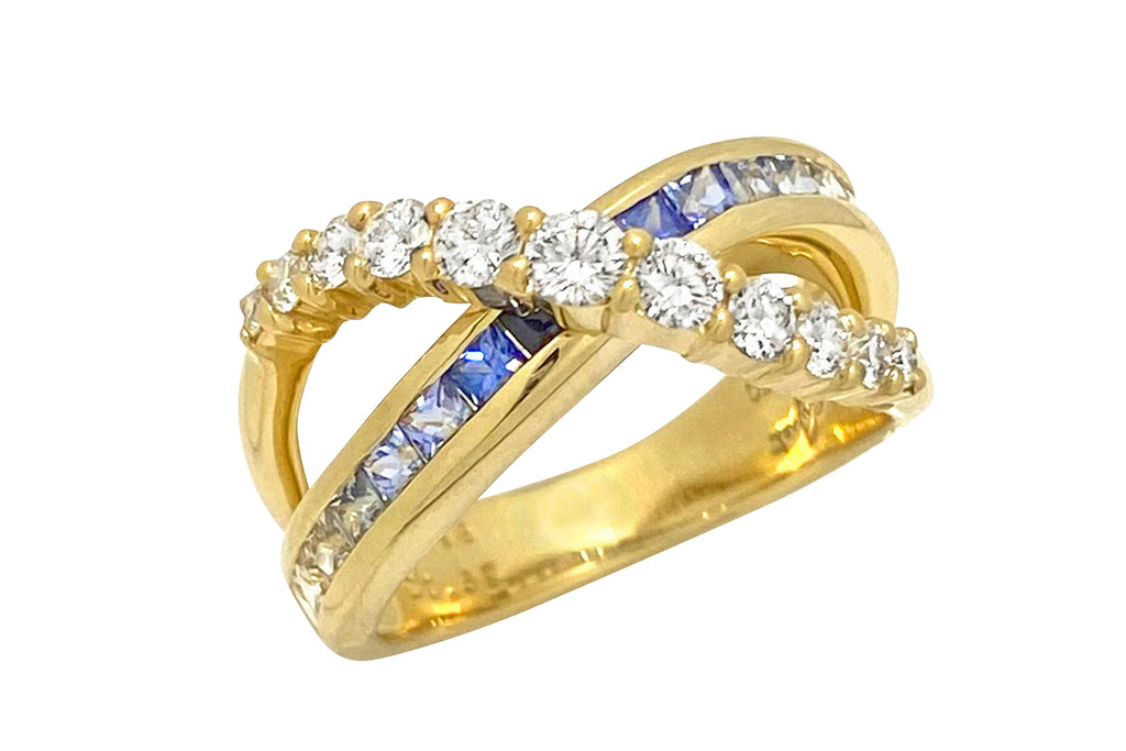 Jeunet ジュネK18WGサファイアリングS0.34ct バンドリング18金 Jeunet ジュネK18WGサファイアリングS0.34ct バンドリング18金 Jeunet