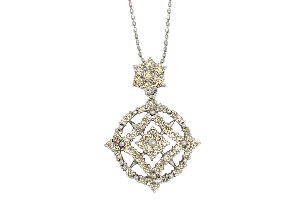 Brown Diamond K18WGブラウンダイヤモンドペンダント (NO.62310) – JEX