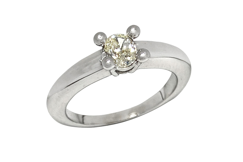 Yellow Diamond K18WGイエローダイヤモンドリング (NO.124193) – JEX