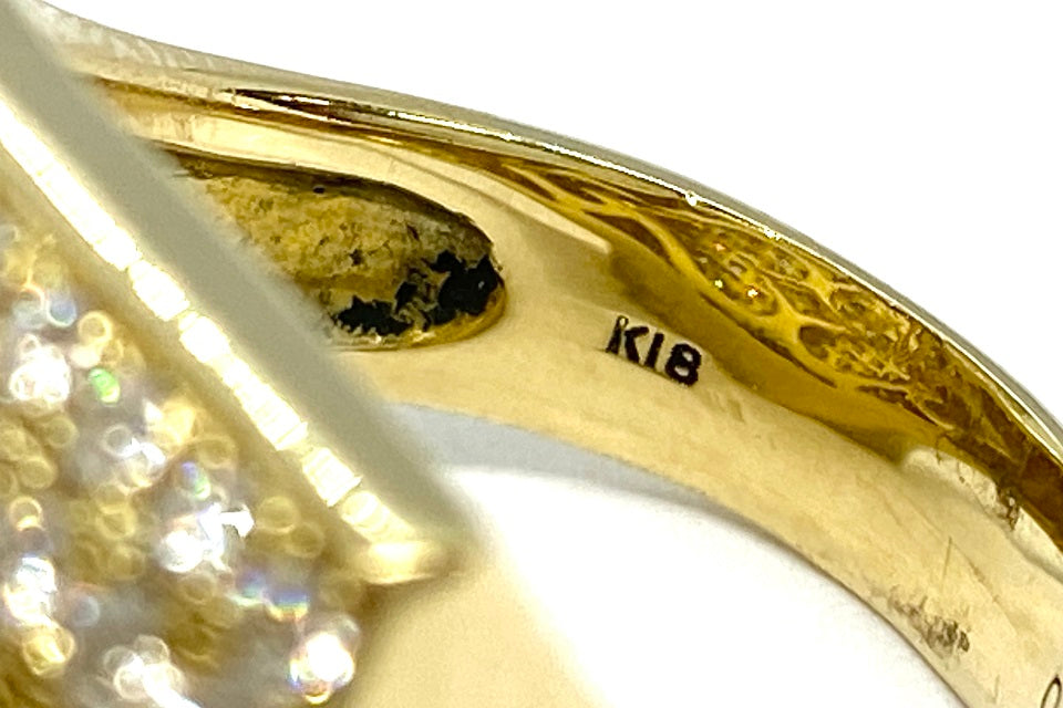 Diamond K18ダイヤモンドリング(No.127953-B)