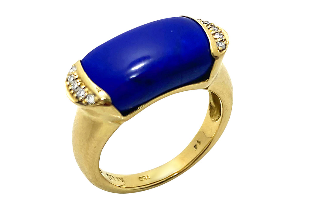 Lapis Lazuli K18ラピスラズリ ダイヤリング (NO.128001) – JEX宝石 