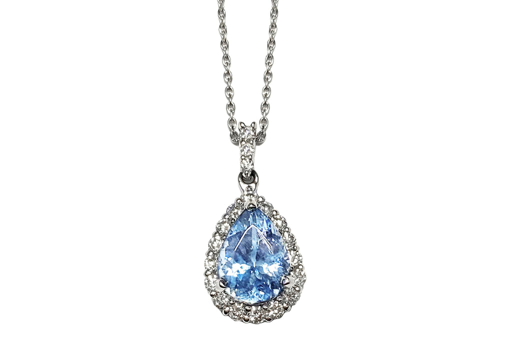 Santa Maria Aquamarine Pt900/850（NC)アクアマリン ダイヤモンド 