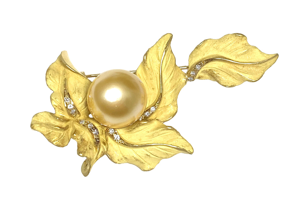 (4474)　K18　002刻印　ゴールドブローチ 4474) K18 002刻印 ゴールドブローチ 4474) K18 002刻印 ゴールド