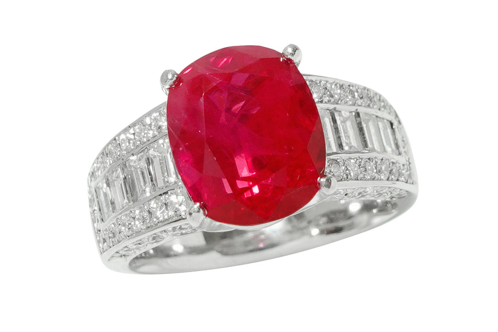 Ruby Pt900ルビー ダイヤモンドリング (NO.129370) – JEX宝石