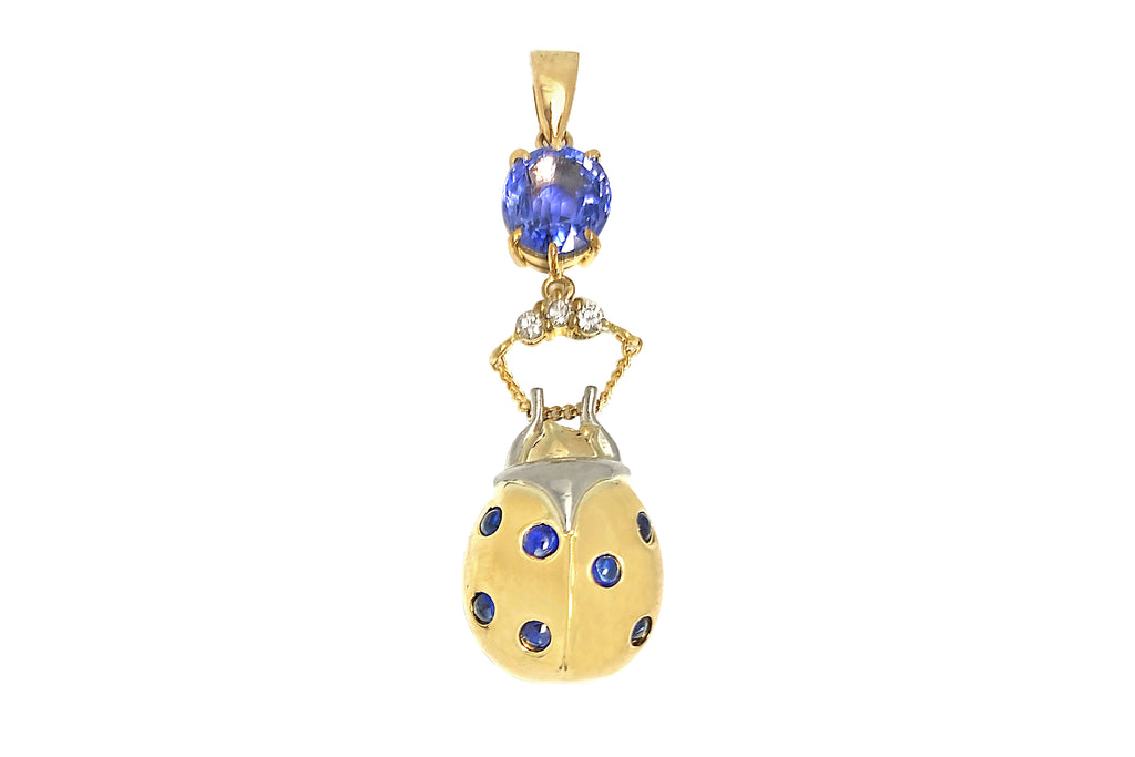 Sapphire K18サファイヤ ダイヤモンドペントップ (NO.129388) – JEX