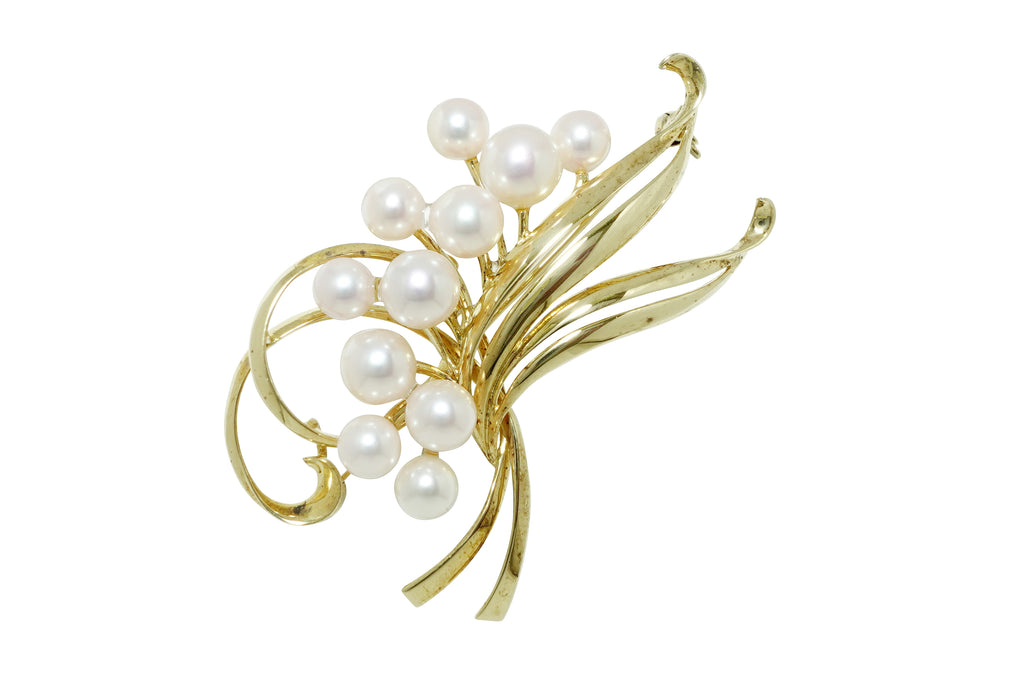 MIKIMOTO【ミキモト】 K18アコヤパールブローチ (NO.305016) – JEX宝石 