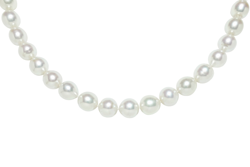 新しいスタイル TASAKI 【タサキ】K18WG白蝶パール ダイヤネックレス (NO.305112 ネックレス、ペンダント、チョーカー