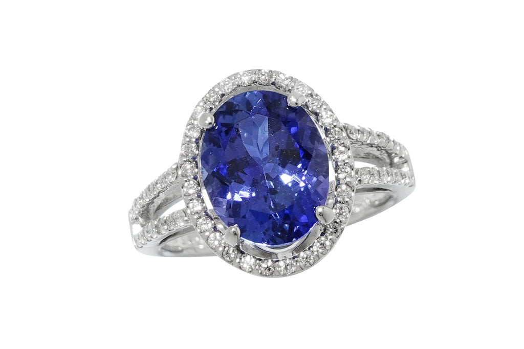 Tanzanite Pt900タンザナイト ダイヤモンドリング(NO.305179 Tanzanite Pt900タンザナイト ダイヤモンドリング(NO.305179