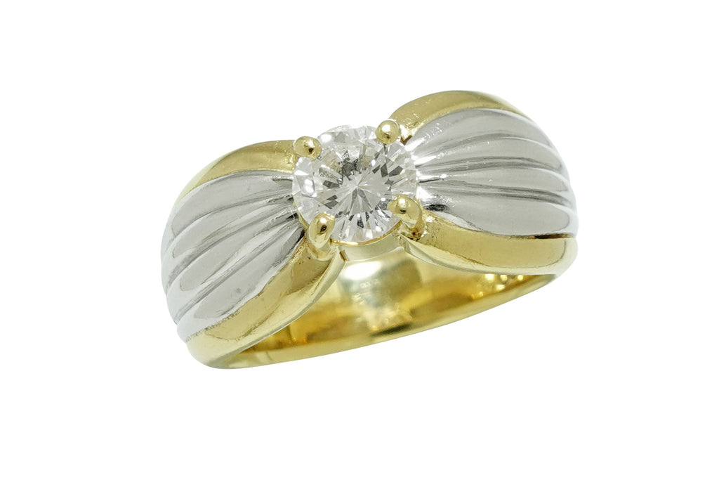 Diamond Pt900/K18ダイヤモンドリング (NO.305369) – JEX宝石