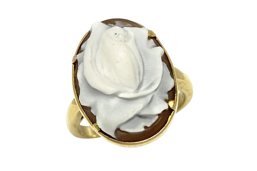 Shell Cameo K18シェルカメオリング (NO.305500) – JEX宝石ギャラリー