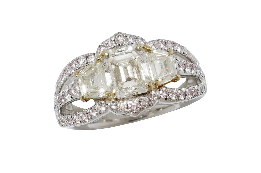 Diamond K18WGカラーレス/ピンクダイヤモンドリング (NO.305566) – JEX