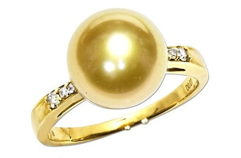 Golden Pearl K18ゴールデンパール ダイヤリング (No.126755) – JEX ...
