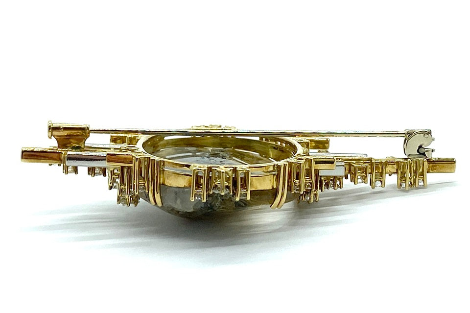 ERWIN KLEIN【エルヴィン クライン】K18/Pt950ルチレーテッドクォーツ