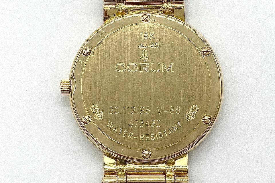 CORUM 【コルム】K18ダイヤモンド腕時計(クオーツ) (NO.128584)