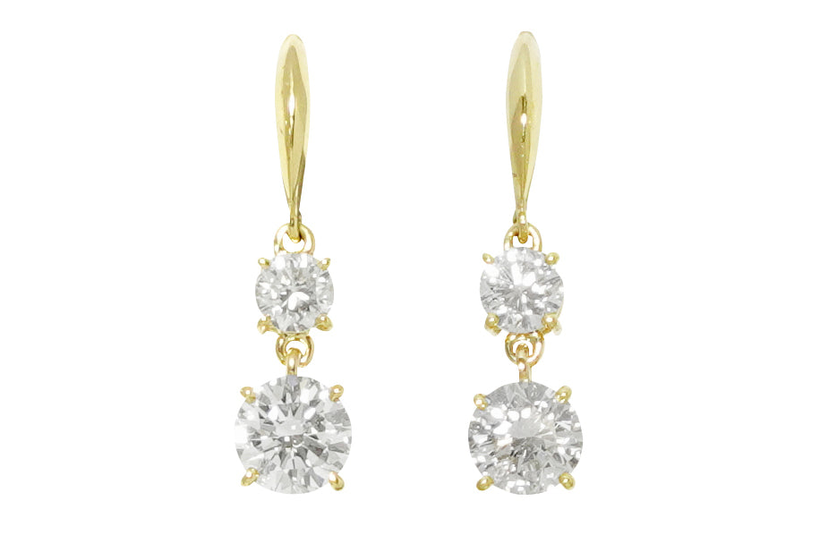 Diamond K18ダイヤモンドピアス (NO.47870) – JEX宝石ギャラリー