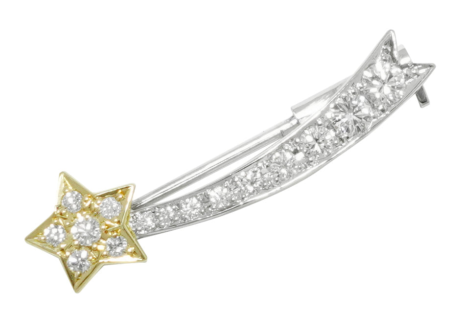 pt900/k18 ダイヤモンド　ブローチ 兼トップ Diamond Pt900/K18ダイヤモンドブローチ (NO.47923) – JEX宝石