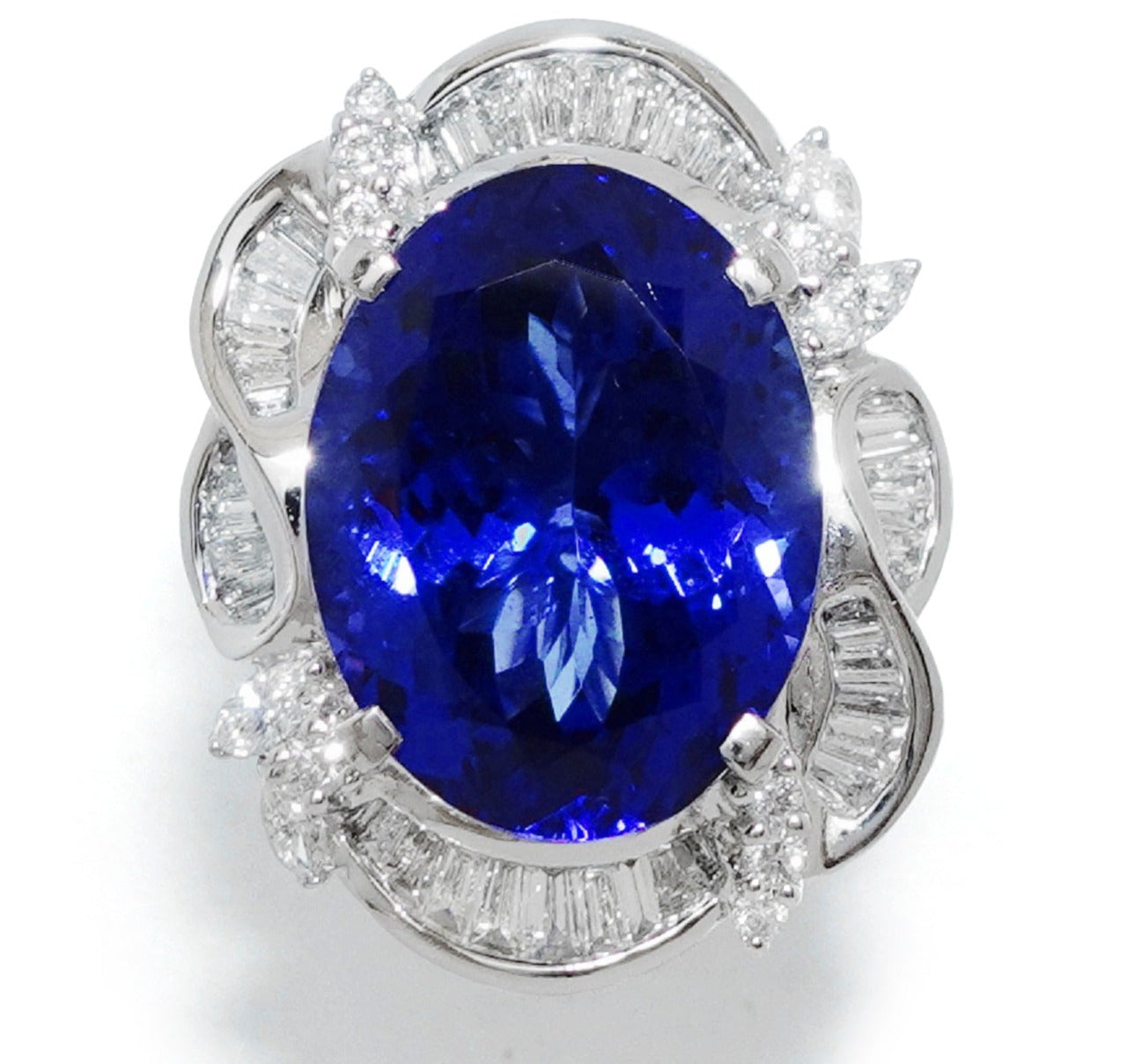 Tanzanite Pt900タンザナイト ダイヤモンドリング (No.47988-B) – JEX ...