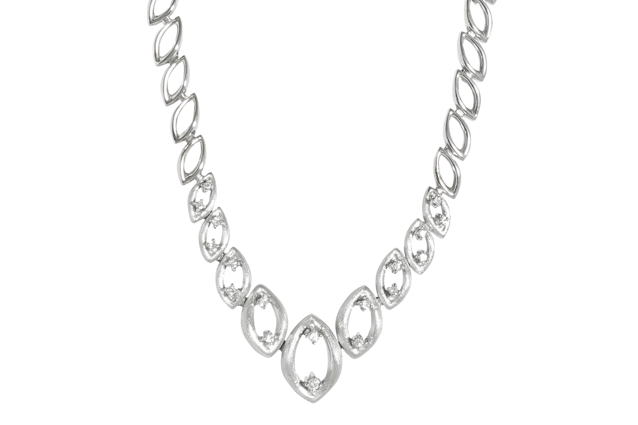 Diamond K14WGダイヤモンドネックレス (NO.48057) – JEX宝石ギャラリー