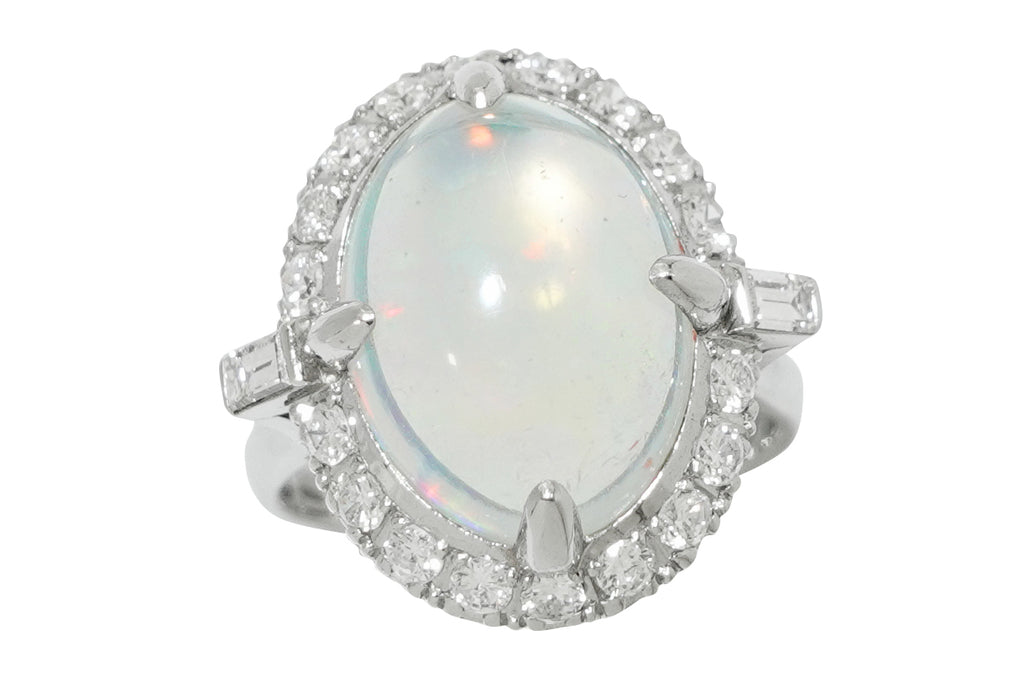 !白出品!18金ウォーターオパールリング ウォーターオパール K18リング(クレサンベール/1カラットサイズ