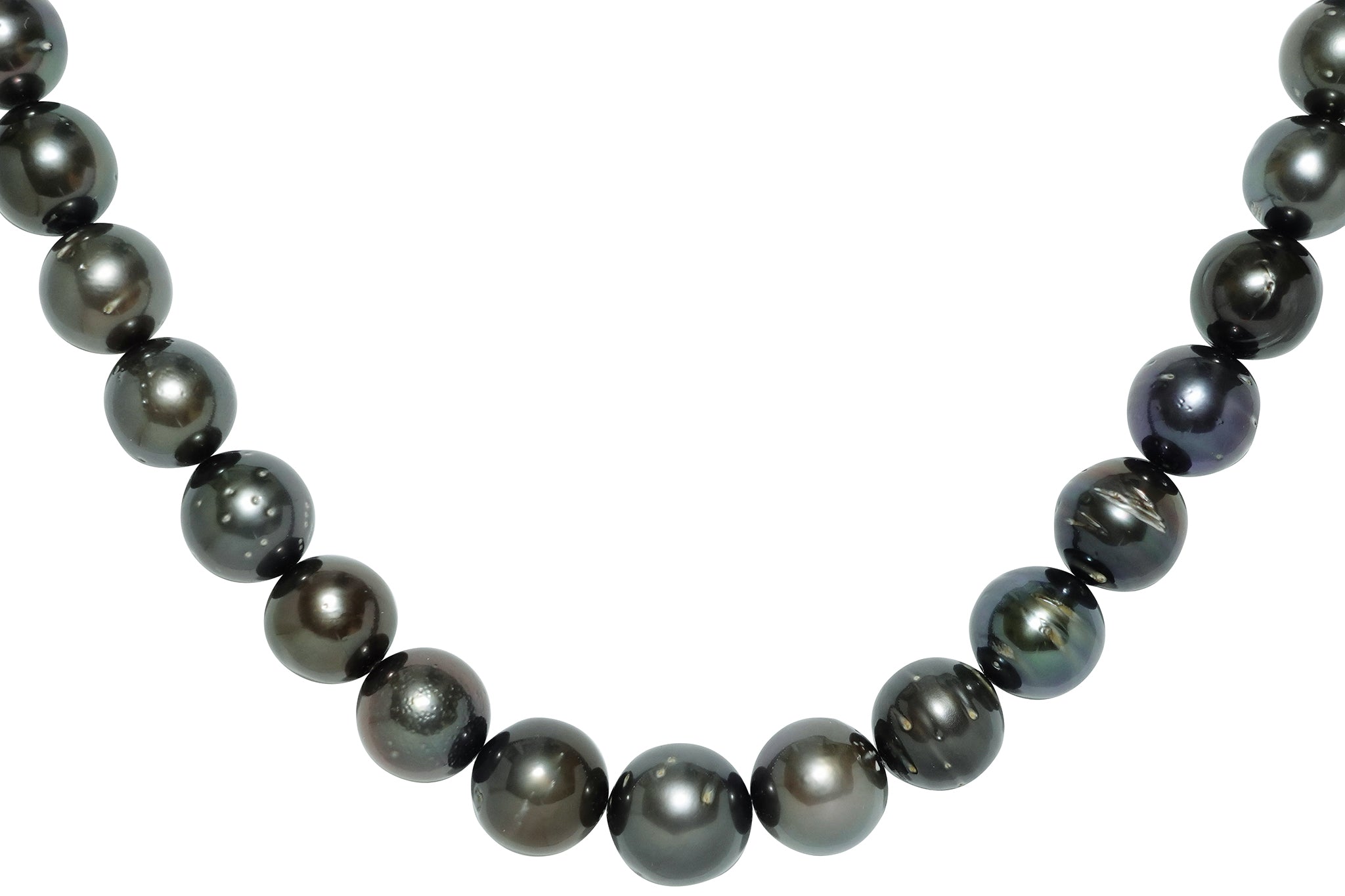 黒蝶真珠　パール　ネックレス　K14WG 約45cm Black Pearl K14WG黒蝶パールネックレス (NO.48631) – JEX宝石