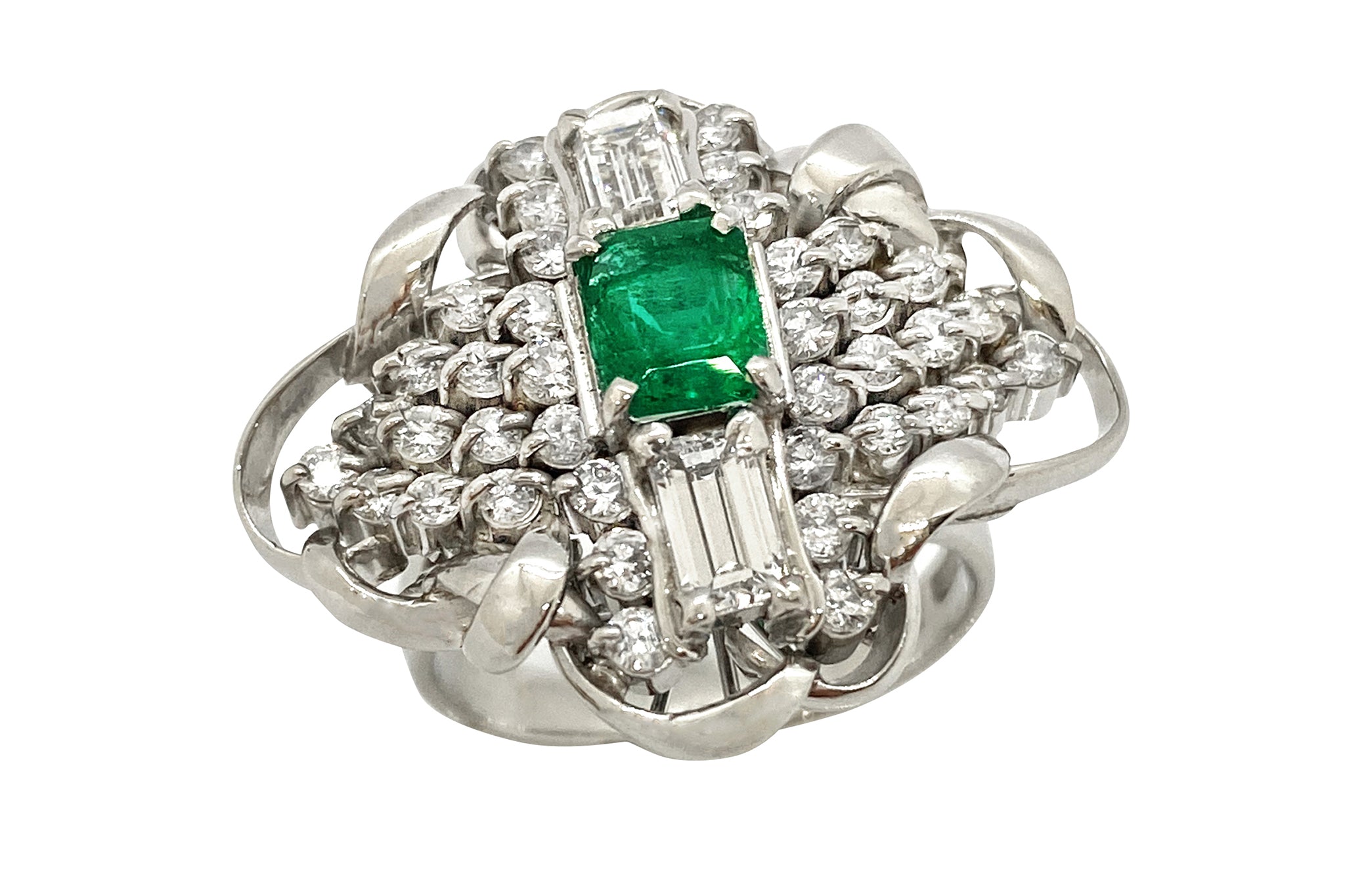 Emerald Pt900エメラルド ダイヤリング (NO.49007) – JEX宝石  