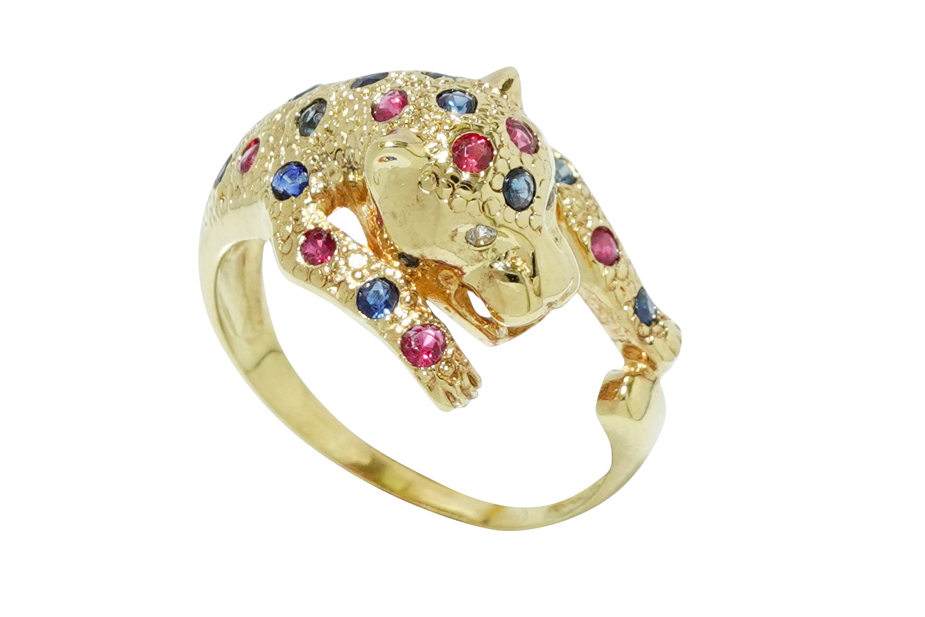 ルビー　リング Sapphire K18サファイヤ ルビー ダイヤモンドリング (NO.49030