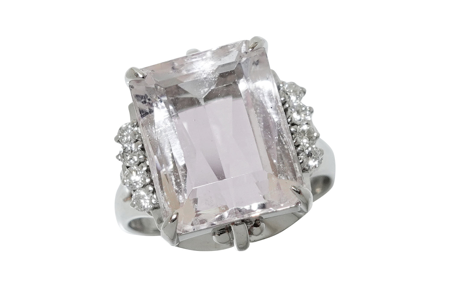 【値下げ】 Kunzite Pt900クンツァイト (NO.49043 ダイヤモンドリング プラチナ