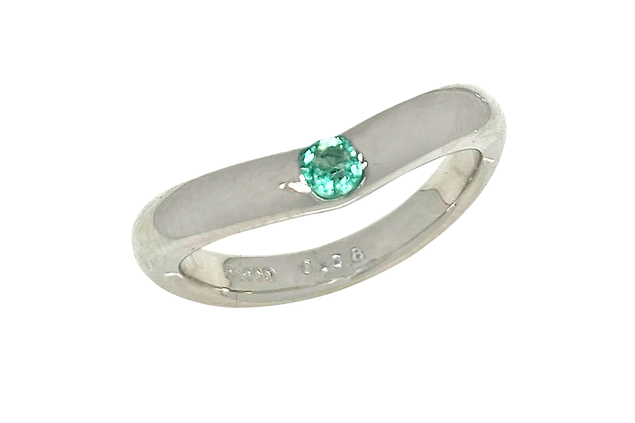 Paraiba color Tourmaline Pt900パライバカラートルマリンリング (NO