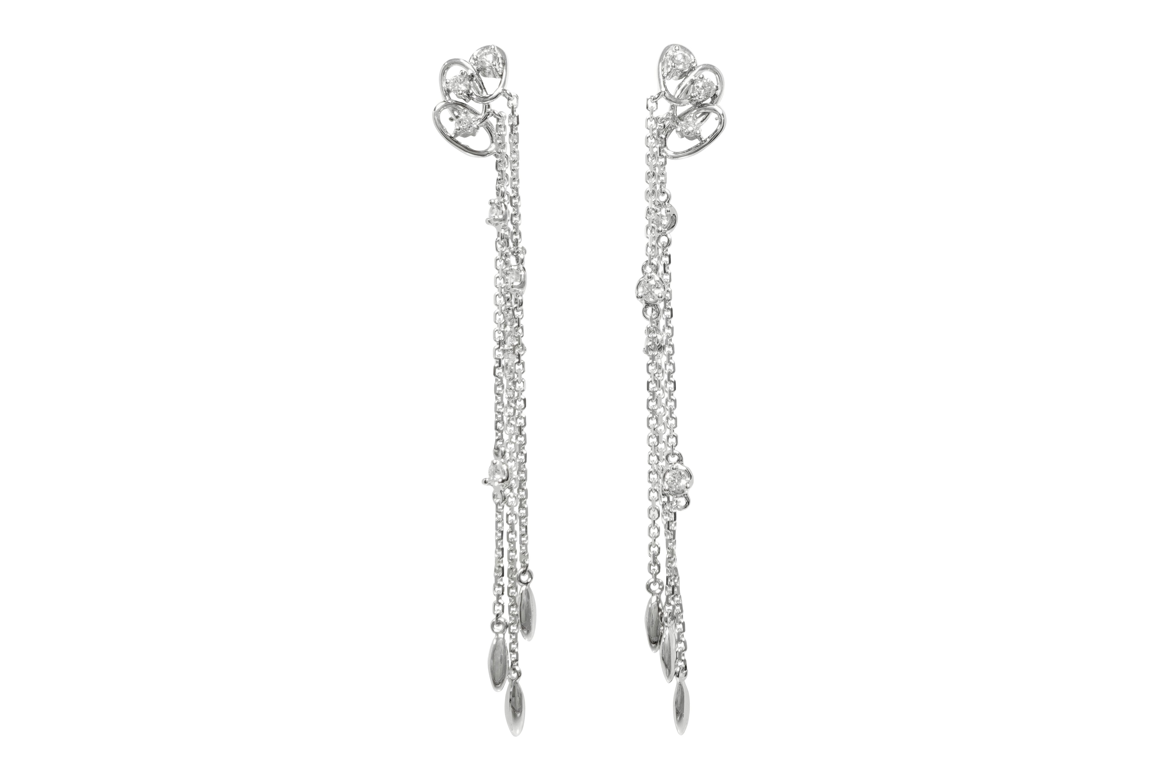 K18WGダイヤ ピアス Diamond K18WGダイヤモンドピアス (NO.49464) – JEX宝石