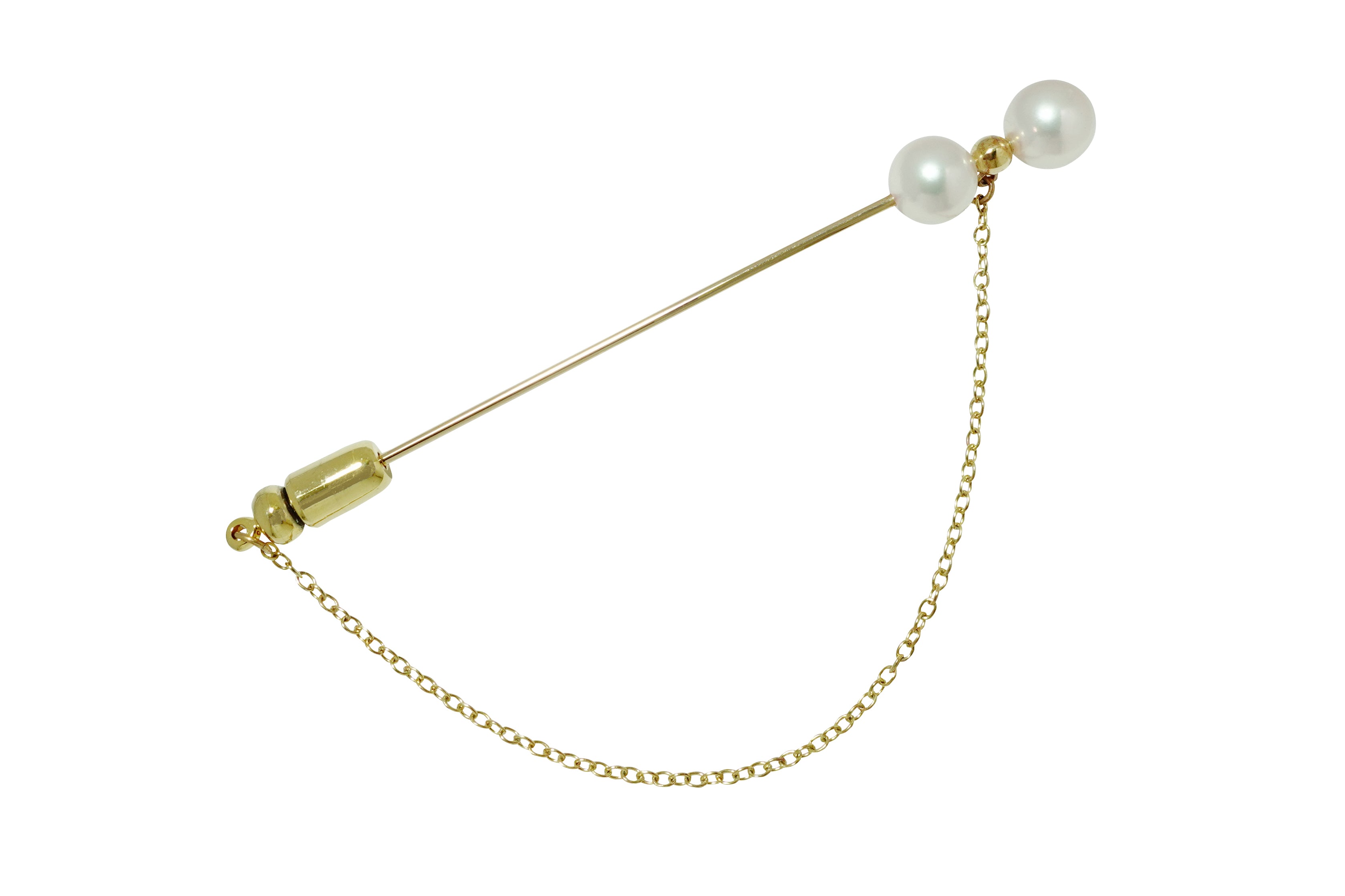 MIKIMOTO 【ミキモト】K18アコヤパールブローチ (NO.49479