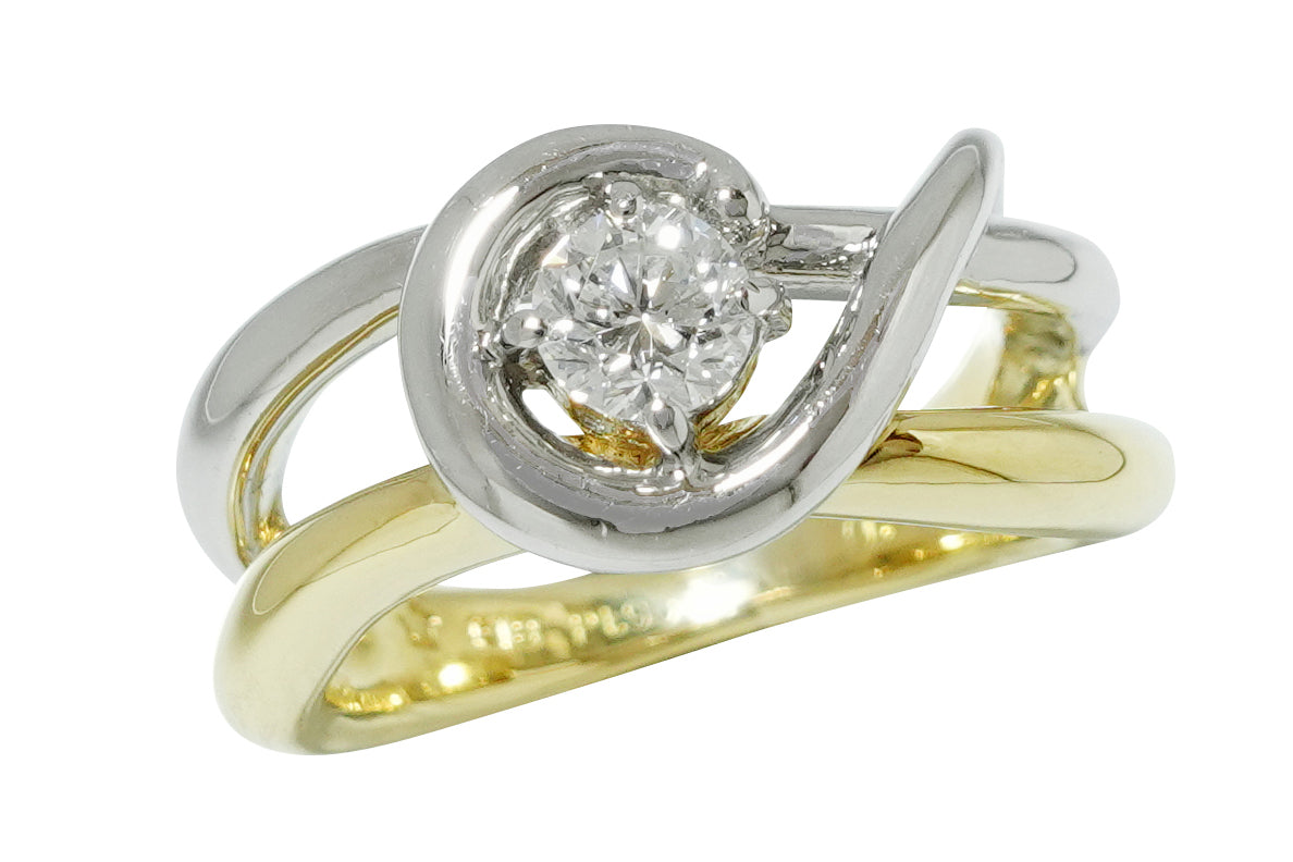 HOSHI no SUNA【星の砂】Pt900/K18ダイヤモンドリング (NO.49492-B