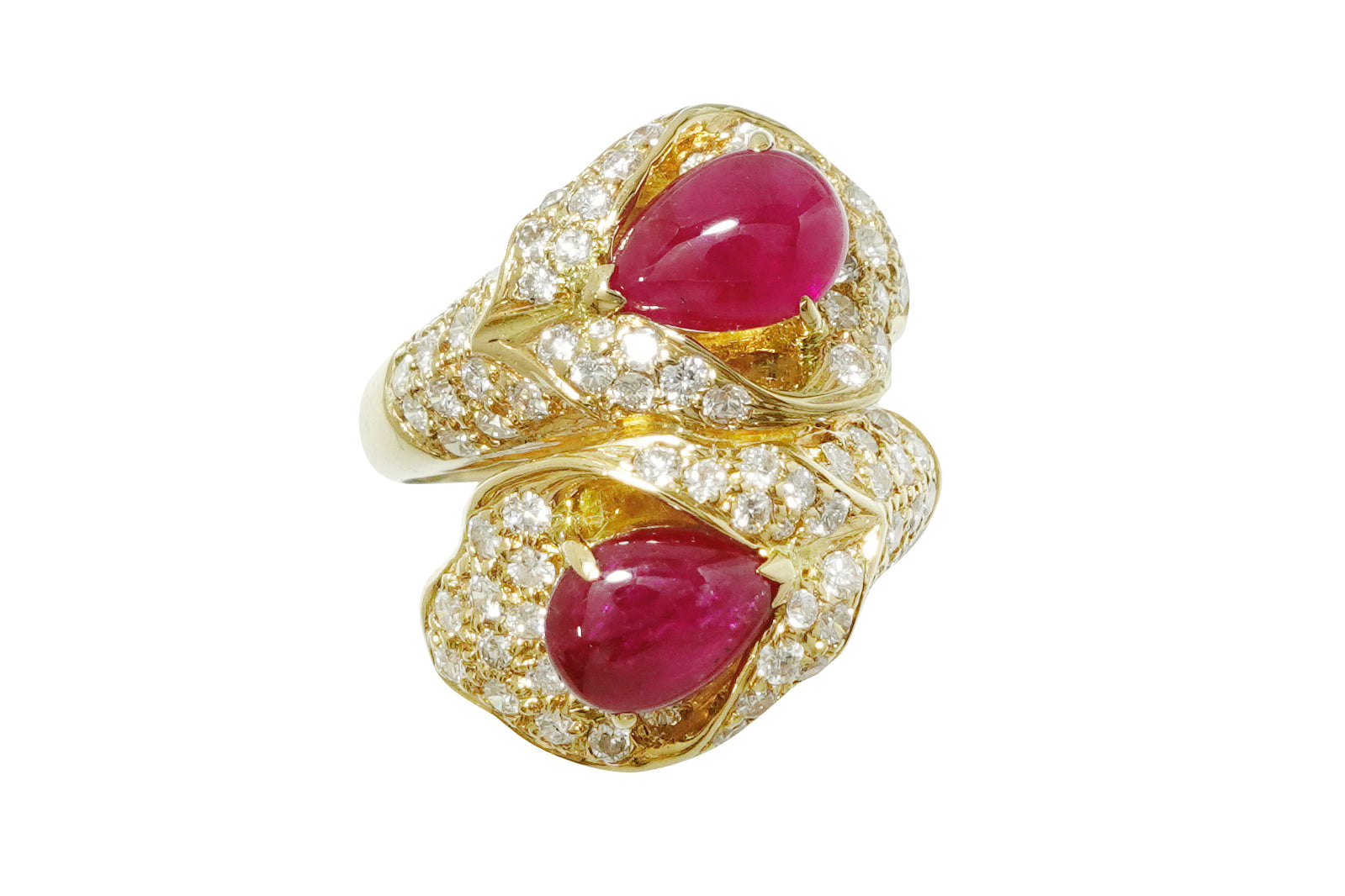 Ruby K18ルビー ダイヤモンドリング (NO.49593)