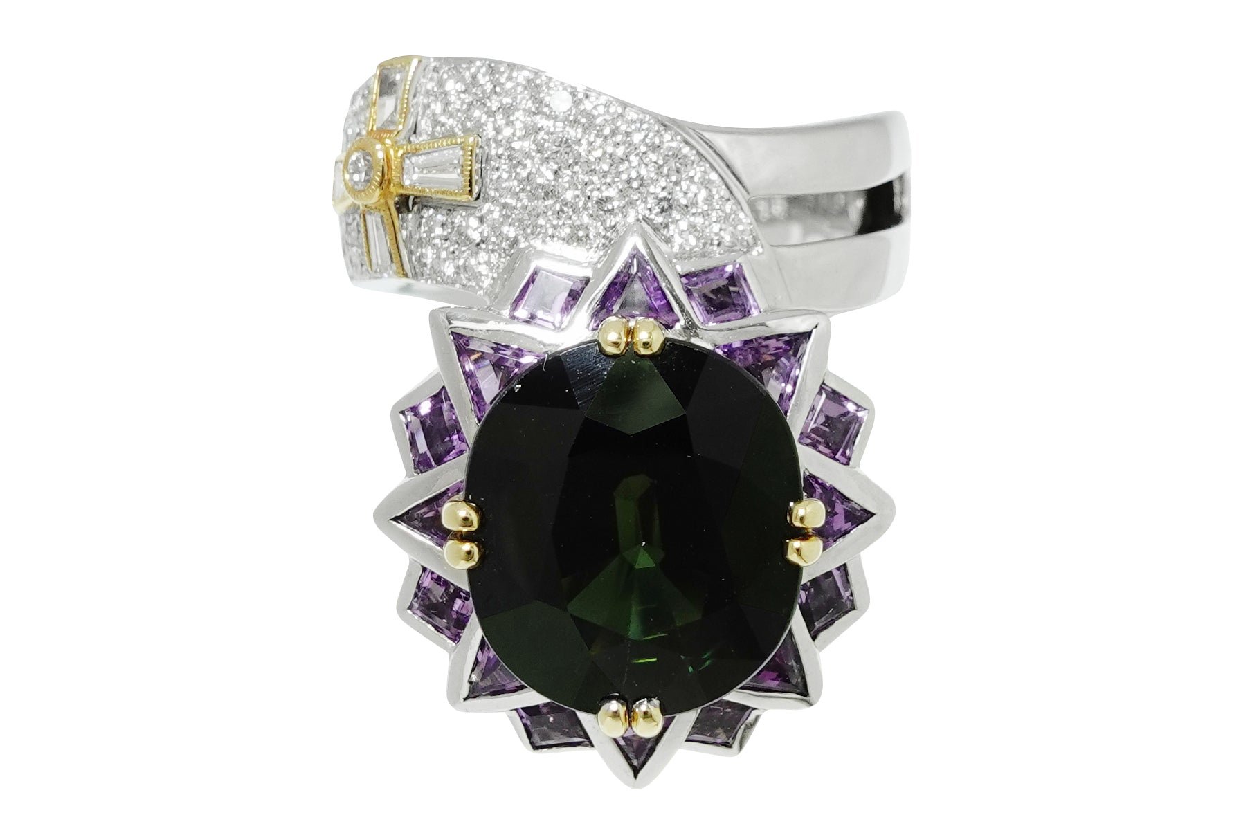 Amazing jewelry様フォロワー様割 JEWEL STUDIO 【ジュエルスタジオ】K18WG/YGグリーンサファイヤ