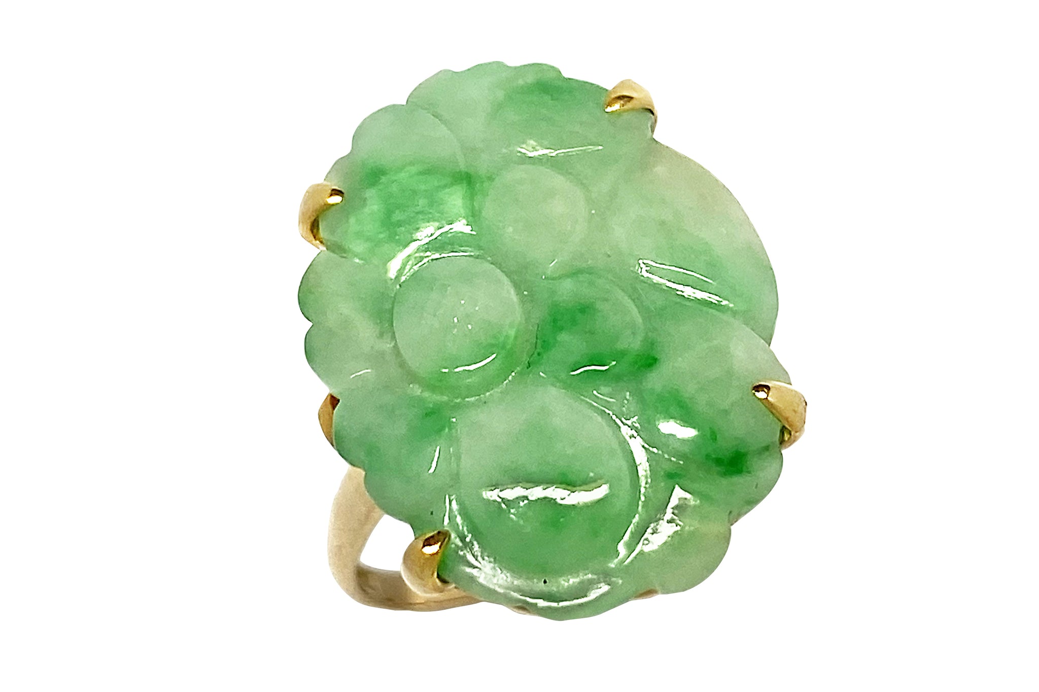 Jadeite K18翡翠リング(NO.49665) – JEX宝石ギャラリーオンラインショップ