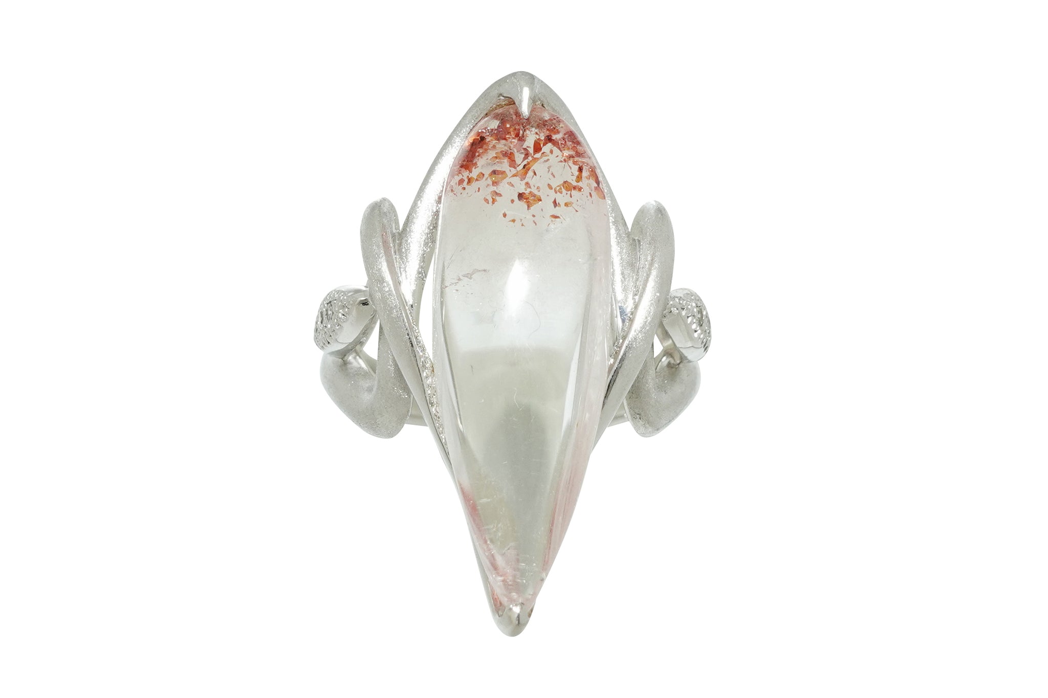 Lepidocrocite in Quartz K18WGレピドクロサイトインクォーツ