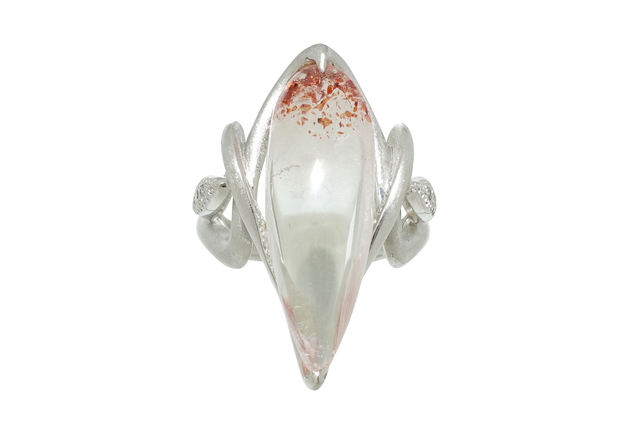 Lepidocrocite in Quartz K18WGレピドクロサイトインクォーツ