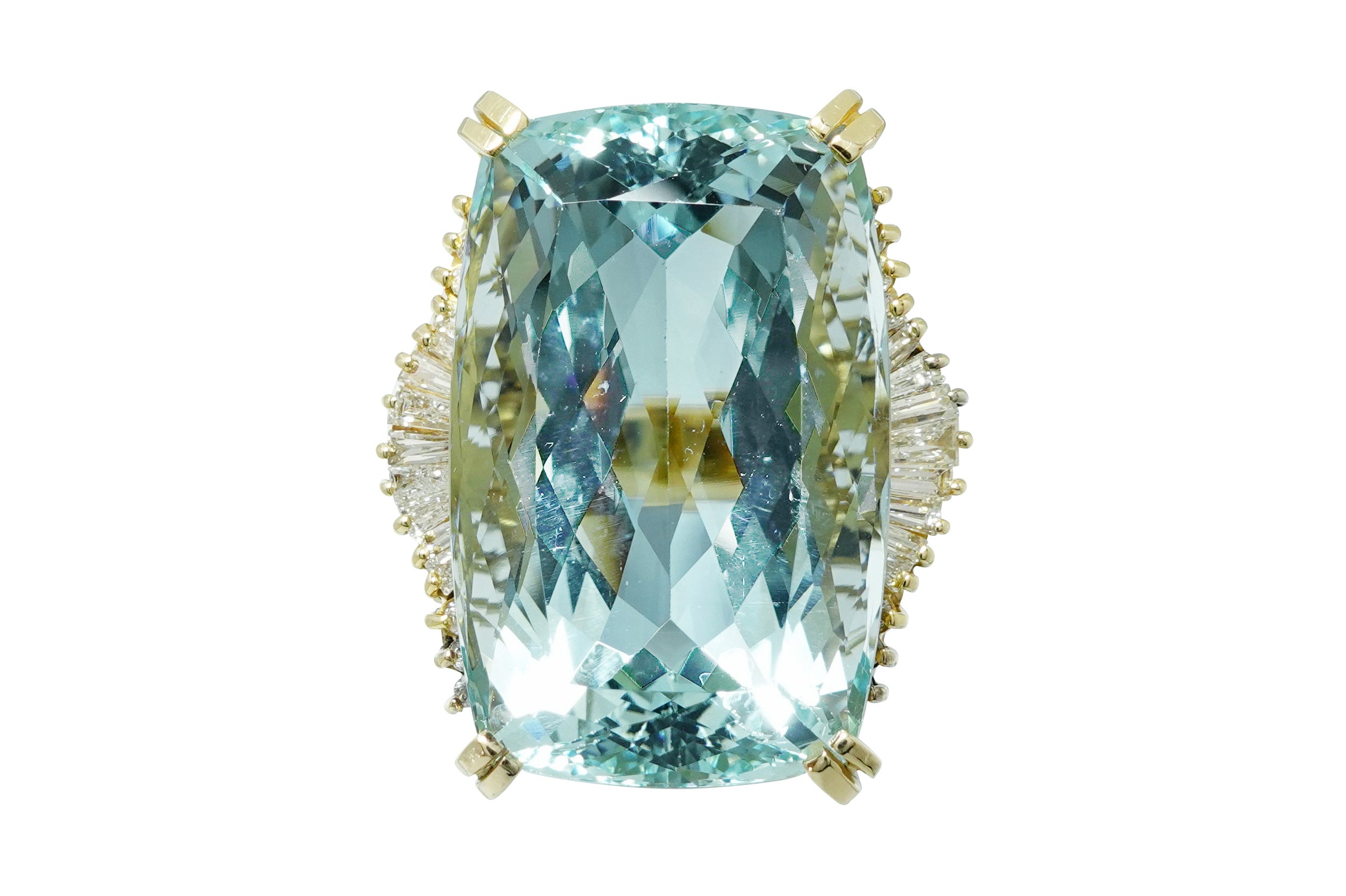 Aquamarine K18アクアマリン ダイヤモンドリング (NO.49803) – JEX宝石