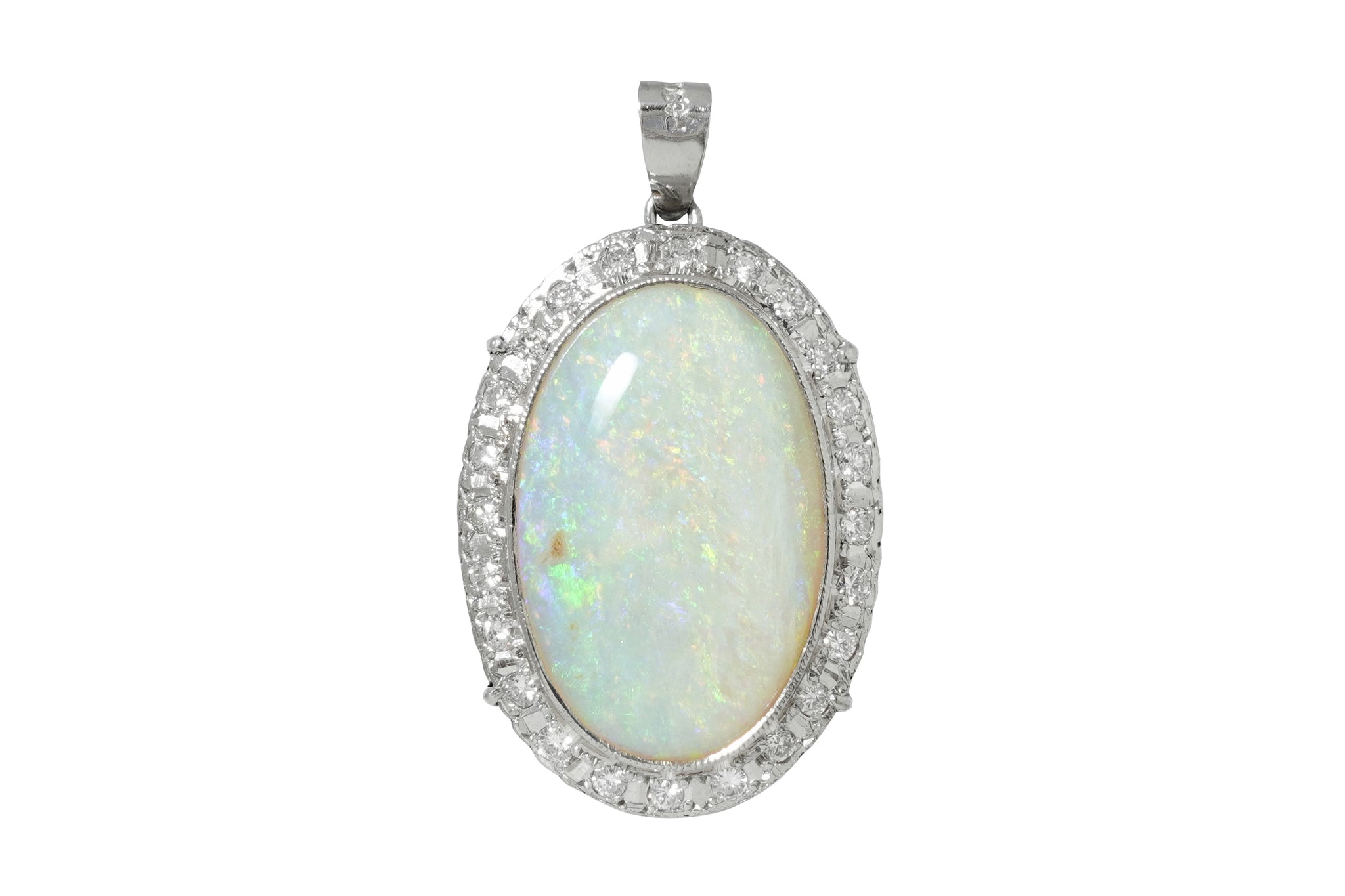 Opal Pt900オパール ダイヤモンドペントップ (NO.49830)