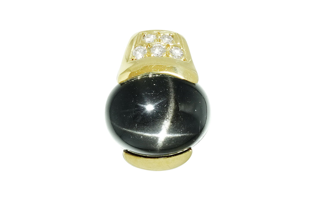 Star Diopside K18スターダイオプサイド ダイヤモンドペントップ (NO