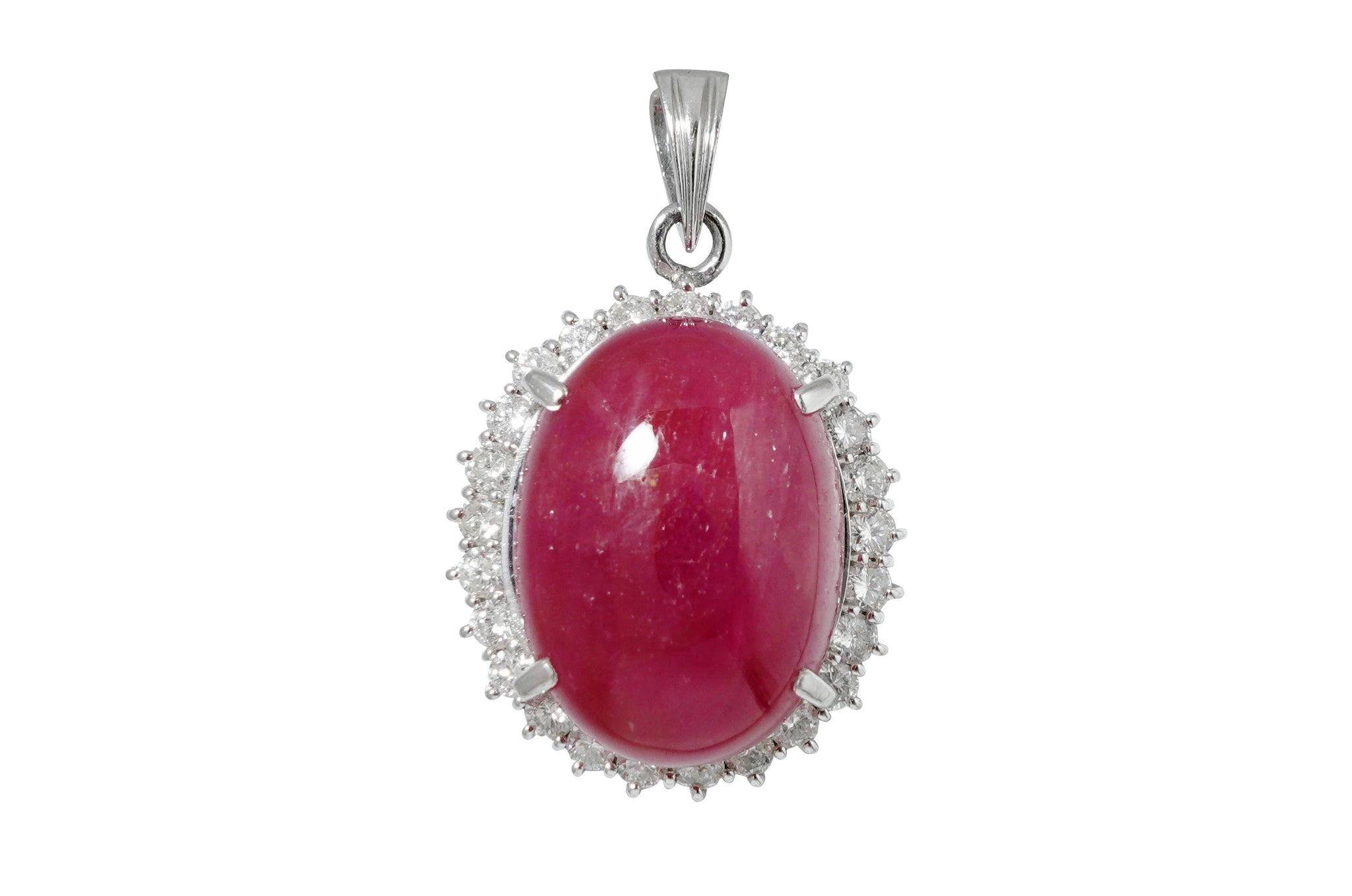 Ruby Pt900ルビー ダイヤモンドペントップ (NO.49843)